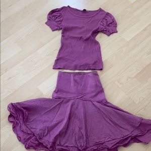 HARDTAIL matching skirt and shirt